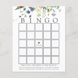Wildbloem Bridal Bingo Game Card