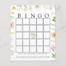 Wildbloem Bridal Tea Bingo Game Card