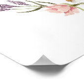 Wildbloem en flessen Baby Sip en See Welcome Poster (Hoek)