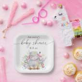 Wildbloem en lamsvlees - Baby shower Papieren Bordje (Feest)