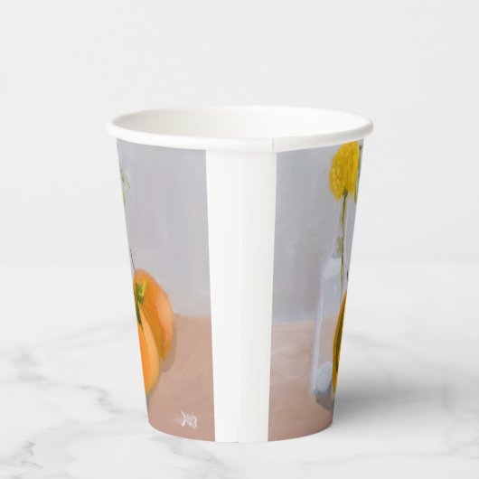 Wildbloem en Sinaasappels Papieren Bekers (Rechts)