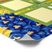 Wildbloem Floral Baby in Bloom Raad Game Shower Poster (Hoek)