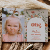 Wildbloem Foto eerste uitnodiging van de verjaarda