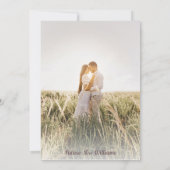 Wildbloem Foto Vrijgezellenfeest Floral Kaart (Achterkant)