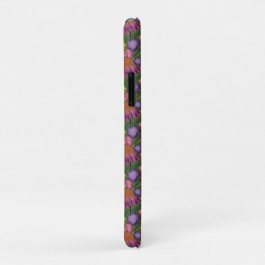 Wildbloem Groene Floral, gepersonaliseerd Case-Mate iPhone Case (Achterkant/rechts)