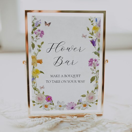 Wildbloem in Bloem Bloem Boeket Bar Teken Poster