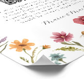 Wildbloem in Bloom Huwelijksreis Fonds Poster (Hoek)