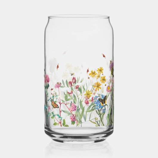 Wildbloem Insecten Bloemen Lente Tuin Blikvorm Glas (Voorkant)