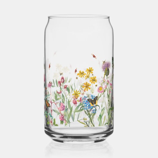 Wildbloem Insecten Bloemen Lente Tuin Blikvorm Glas (Achterkant)