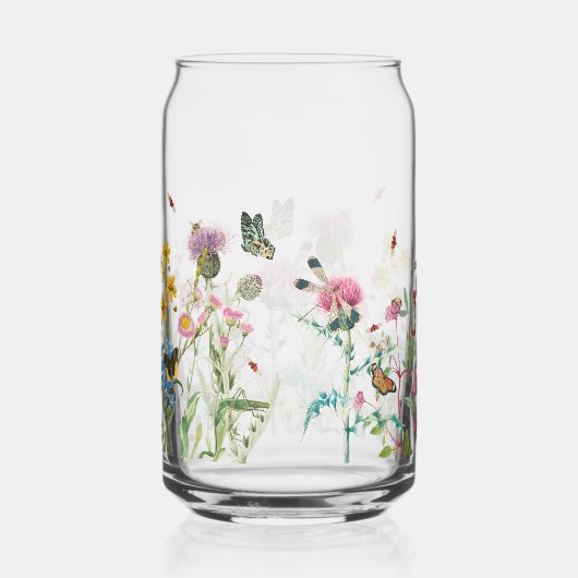 Wildbloem Insecten Bloemen Lente Tuin Blikvorm Glas (Rechts)