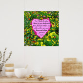 WILDBLOEM JEREMIA 29:11 FOTO POSTER (Keuken)