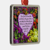 WILDBLOEM JOHANNES 3:16 FOTO METALEN ORNAMENT (Rechts)