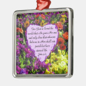 WILDBLOEM JOHANNES 3:16 FOTO METALEN ORNAMENT (Links)