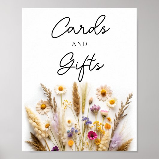 Wildbloem Kaarten en geschenken Poster (Voorkant)