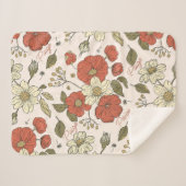 Wildbloem, kwekerij, Baby shower cadeau Sherpa Deken (Voorkant (horizontaal))