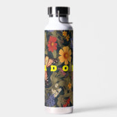 Wildbloem met vlinder tuin waterfles (Links)