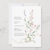 Wildbloem Moderne Bloementuin Bachelorette Party Kaart (Voorkant)