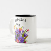 Wildbloem Moederdag 2024 Tweekleurige Koffiemok (Voorkant links)