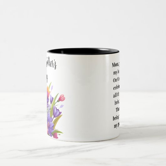 Wildbloem Moederdag 2024 Tweekleurige Koffiemok (Center)