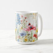 Wildbloem Mok Lady Bug en Bee Theme Custom (Voorkant rechts)