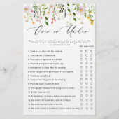 Wildbloem over of onder vrijgezellenfeest spel (Voorkant)