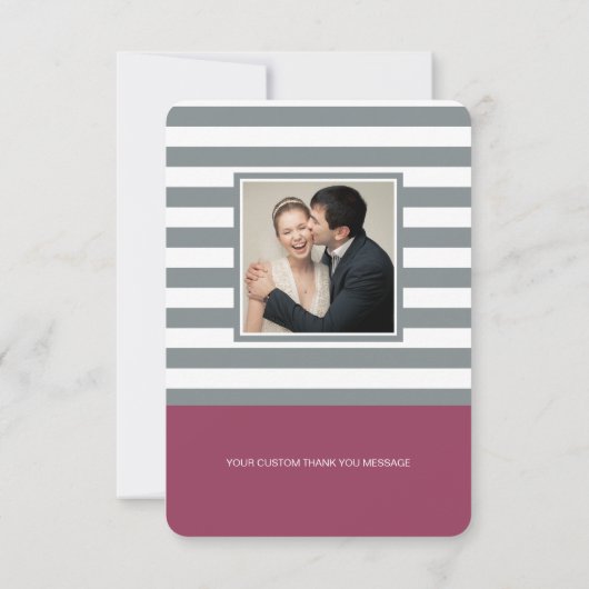 Wildbloem Pioen Bloemen met Veren | Dank u Bedankkaart (Achterkant)