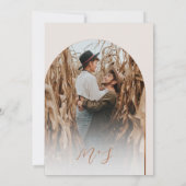 Wildbloem & Pompoen Boho Chique Herfst Bruiloft Kaart (Achterkant)