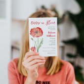 Wildbloem Rode papaver in Bloom Bloemen Bloemen Ba Kaart