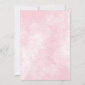 Wildbloem  roze Vrijgezellenfeest Kaart (Achterkant)