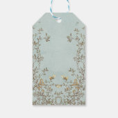 Wildbloem Tea Party Birthday Horizontal Cadeaulabel (Achterkant)