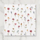 Wildbloem Veld Boho Favor Label (Achterkant)