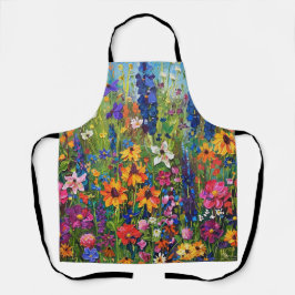 Wildbloem veld tuinieren schorten