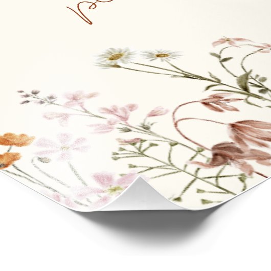 Wildbloem Vrijgezellenfeest Kaarten en geschenken Foto Afdruk (Hoek)