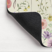 Wildbloem Vrouwelijke Waterverf Bloemzomer Muismat (Hoek)