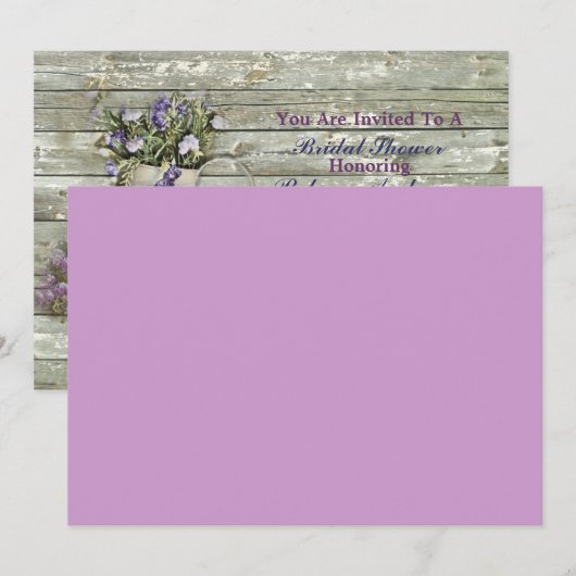 wildbloem western land rustisch vrijgezellenfeest kaart (Voorkant / Achterkant)