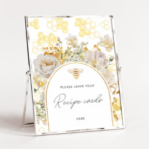 Wildbloembijen Laat hier je receptkaart achter pos Poster