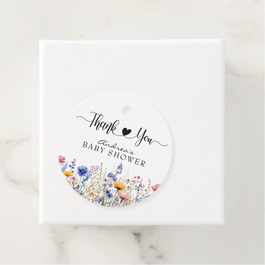 Wildbloembloem | Vrijgezellenfeest Dank u Bedankjes Labels (In situ)