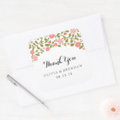 Wildbloembloesem | Trouwgunst Vierkante Sticker (Envelop)