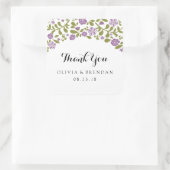 Wildbloembloesem | Trouwgunst Vierkante Sticker (Tas)