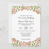 Wildbloembloesems | Bruiloft Kaart (Voorkant)