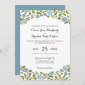 Wildbloembloesems | Bruiloft Kaart (Voorkant / Achterkant)