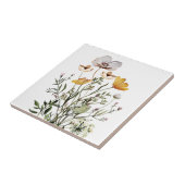 Wildbloemboeket Boho esthetisch Tegeltje (Zijkant)