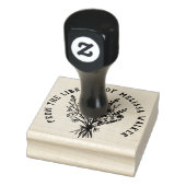 Wildbloemboeket CUSTOM gepersonaliseerd Rubberstempel (Stempel)