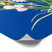 Wildbloemboeket Kleurrijke Gouache Schilderkunst Poster (Hoek)