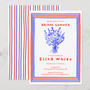 Wildbloemboeket rustiek grillig Vrijgezellenfeest Kaart