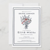 Wildbloemboeket rustiek grillig Vrijgezellenfeest Kaart (Voorkant)