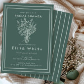 Wildbloemboeket rustiek grillig Vrijgezellenfeest Kaart