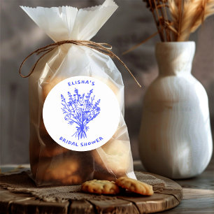 Wildbloemboeket rustiek grillig Vrijgezellenfeest Ronde Sticker