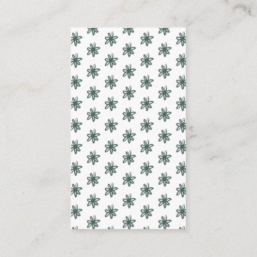 Wildbloemboeket rustieke grillige QR-code bruids Informatiekaartje (Achterkant)