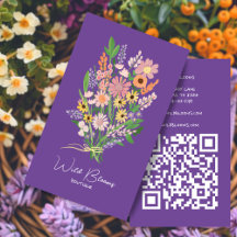Wildbloemboeket Rustieke Handgemaakte Bloemen QR C